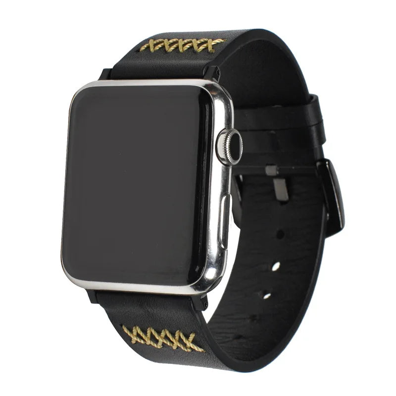 Leather Strap for Apple Watch Band iWatch Series 10/9/8/7/6/5/4/SE/2