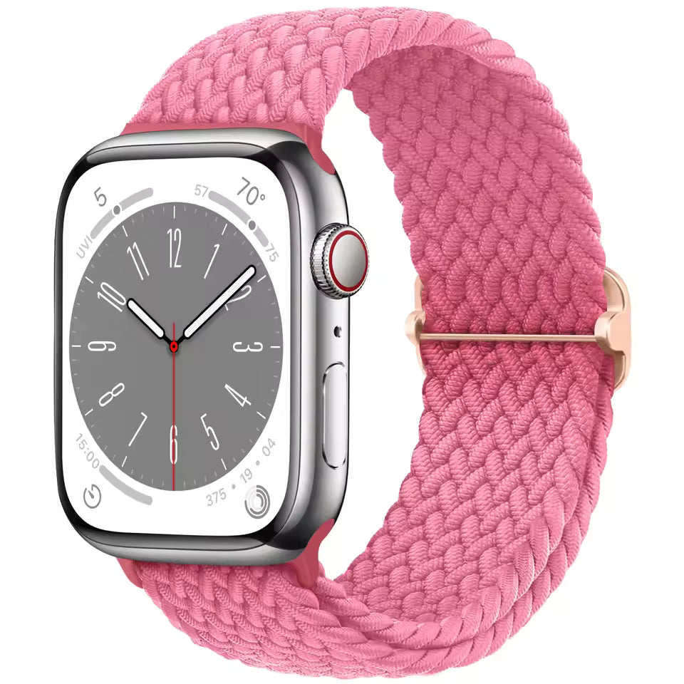 Braided Strap for Apple Watch Ultra 2 Band 49mm 44mm 45mm 40mm 41mm 42mm 44mm Series 9/8/7/6/5/4/3/SE