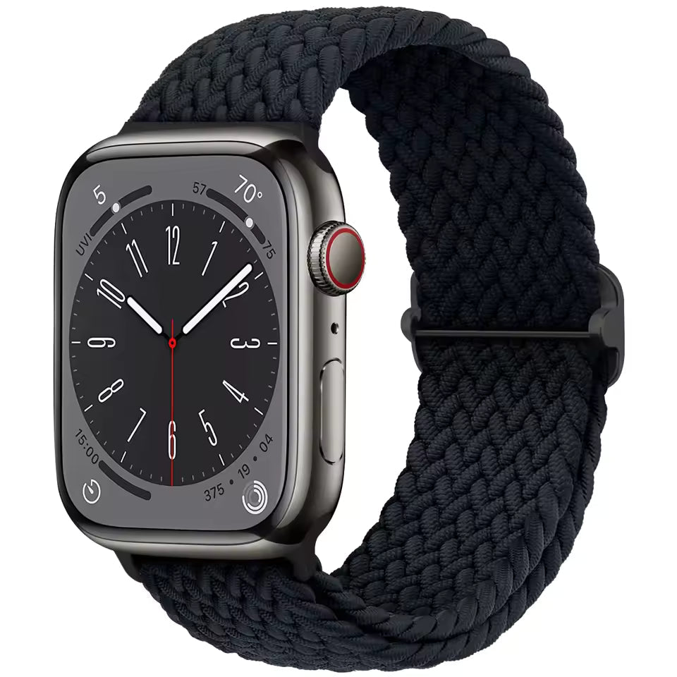 Braided Strap for Apple Watch Ultra 2 Band 49mm 44mm 45mm 40mm 41mm 42mm 44mm Series 9/8/7/6/5/4/3/SE