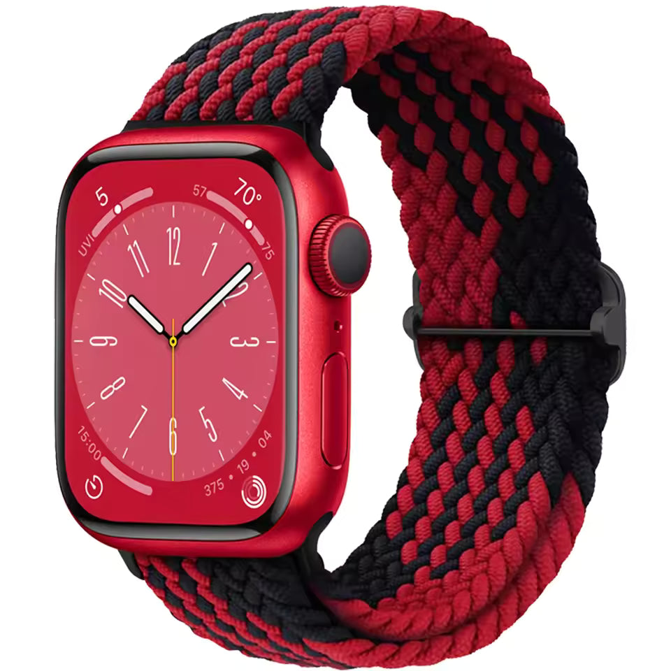 Braided Strap for Apple Watch Ultra 2 Band 49mm 44mm 45mm 40mm 41mm 42mm 44mm Series 9/8/7/6/5/4/3/SE