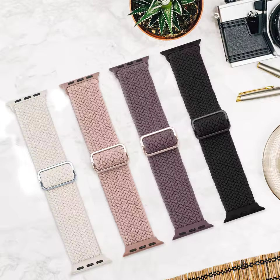 Braided Strap for Apple Watch Ultra 2 Band 49mm 44mm 45mm 40mm 41mm 42mm 44mm Series 9/8/7/6/5/4/3/SE