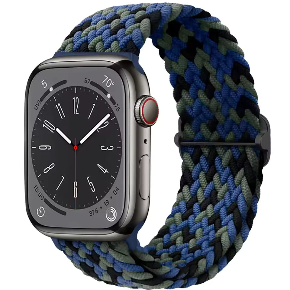 Braided Strap for Apple Watch Ultra 2 Band 49mm 44mm 45mm 40mm 41mm 42mm 44mm Series 9/8/7/6/5/4/3/SE