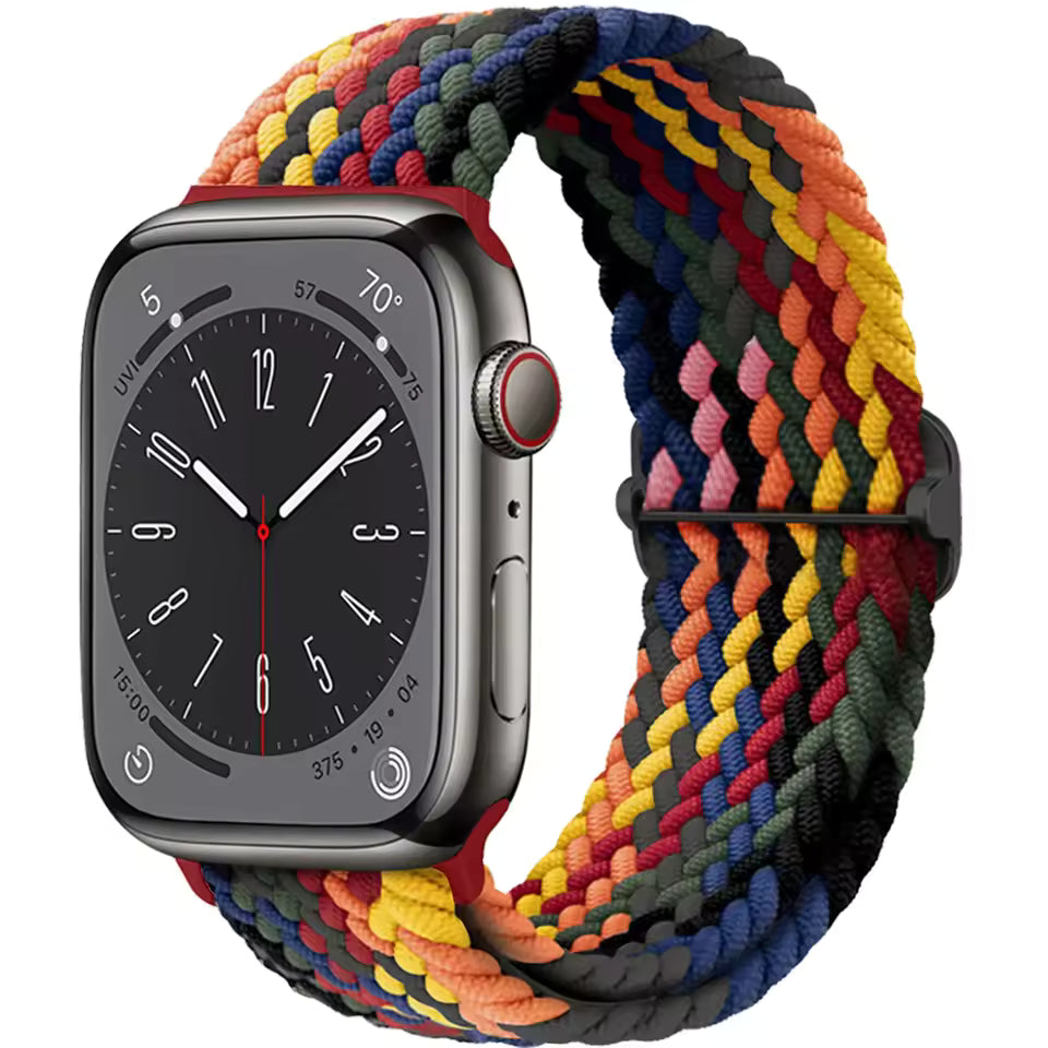 Braided Strap for Apple Watch Ultra 2 Band 49mm 44mm 45mm 40mm 41mm 42mm 44mm Series 9/8/7/6/5/4/3/SE
