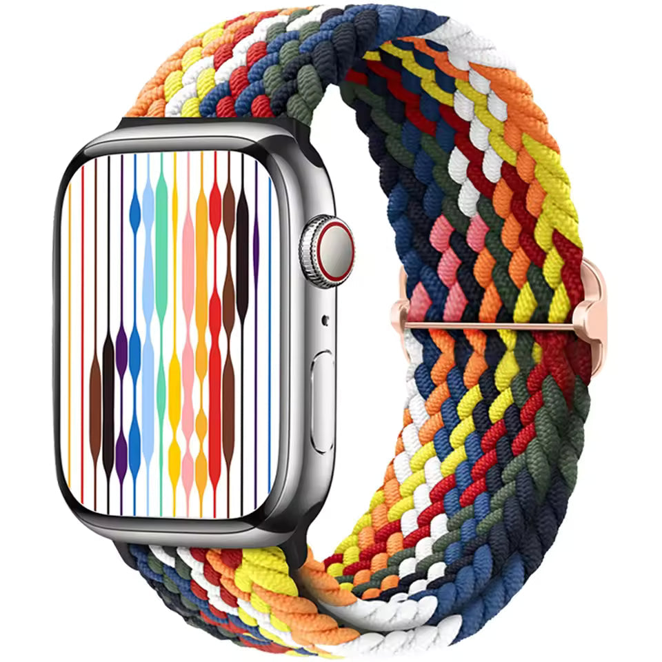 Braided Strap for Apple Watch Ultra 2 Band 49mm 44mm 45mm 40mm 41mm 42mm 44mm Series 9/8/7/6/5/4/3/SE