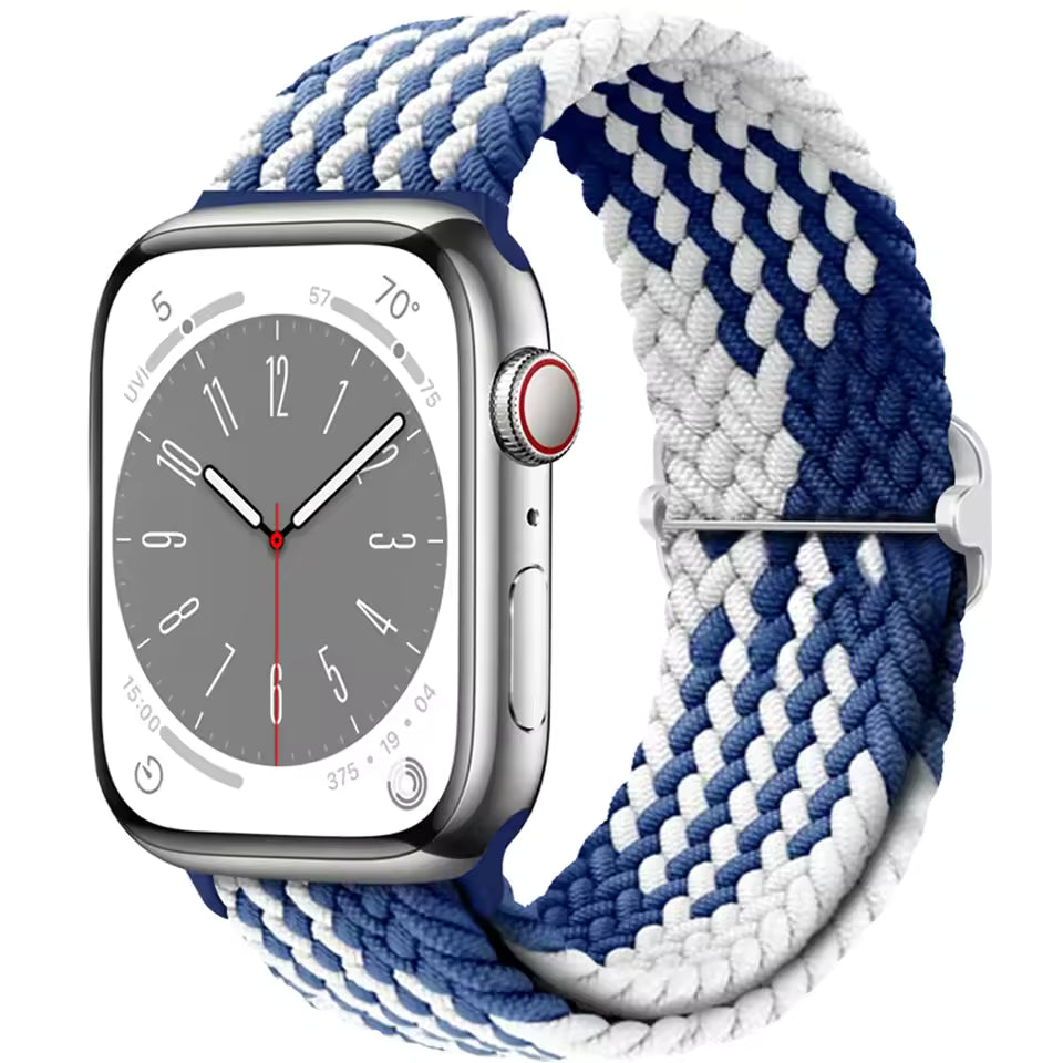 Braided Strap for Apple Watch Ultra 2 Band 49mm 44mm 45mm 40mm 41mm 42mm 44mm Series 9/8/7/6/5/4/3/SE