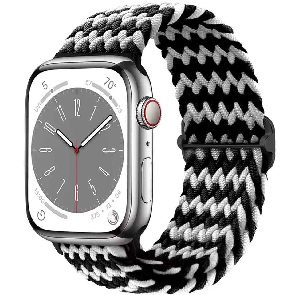 Braided Strap for Apple Watch Ultra 2 Band 49mm 44mm 45mm 40mm 41mm 42mm 44mm Series 9/8/7/6/5/4/3/SE