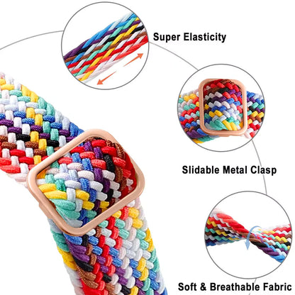 Braided Strap for Apple Watch Ultra 2 Band 49mm 44mm 45mm 40mm 41mm 42mm 44mm Series 9/8/7/6/5/4/3/SE