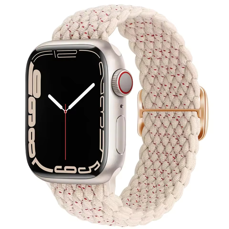 Braided Strap for Apple Watch Ultra 2 Band 49mm 44mm 45mm 40mm 41mm 42mm 44mm Series 9/8/7/6/5/4/3/SE