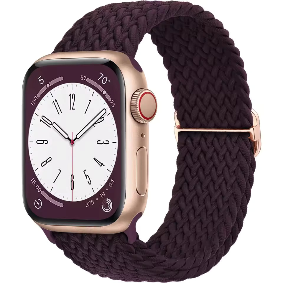 Braided Strap for Apple Watch Ultra 2 Band 49mm 44mm 45mm 40mm 41mm 42mm 44mm Series 9/8/7/6/5/4/3/SE