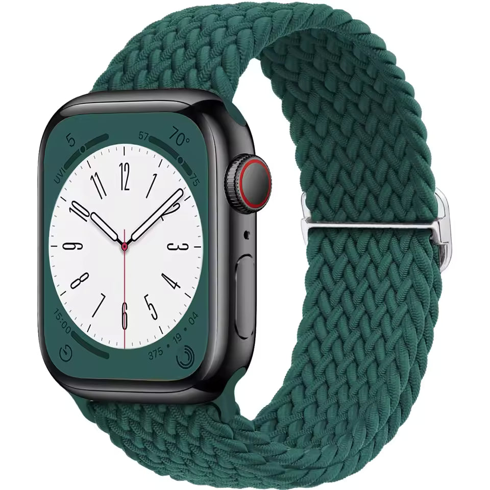 Braided Strap for Apple Watch Ultra 2 Band 49mm 44mm 45mm 40mm 41mm 42mm 44mm Series 9/8/7/6/5/4/3/SE