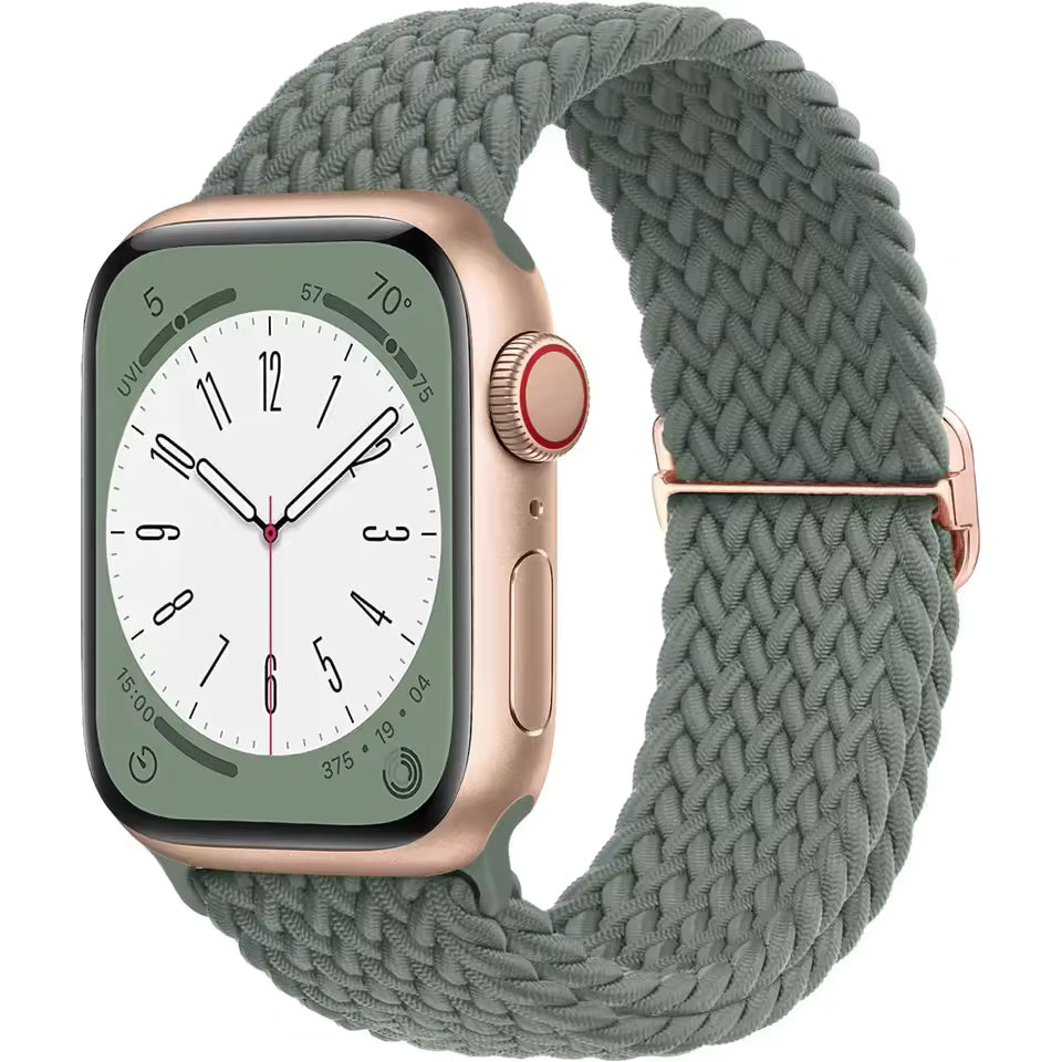 Braided Strap for Apple Watch Ultra 2 Band 49mm 44mm 45mm 40mm 41mm 42mm 44mm Series 9/8/7/6/5/4/3/SE