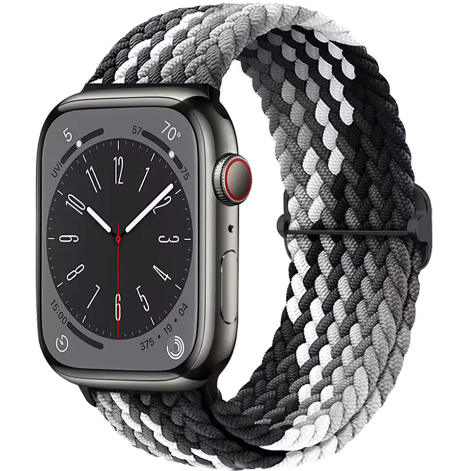 Braided Strap for Apple Watch Ultra 2 Band 49mm 44mm 45mm 40mm 41mm 42mm 44mm Series 9/8/7/6/5/4/3/SE