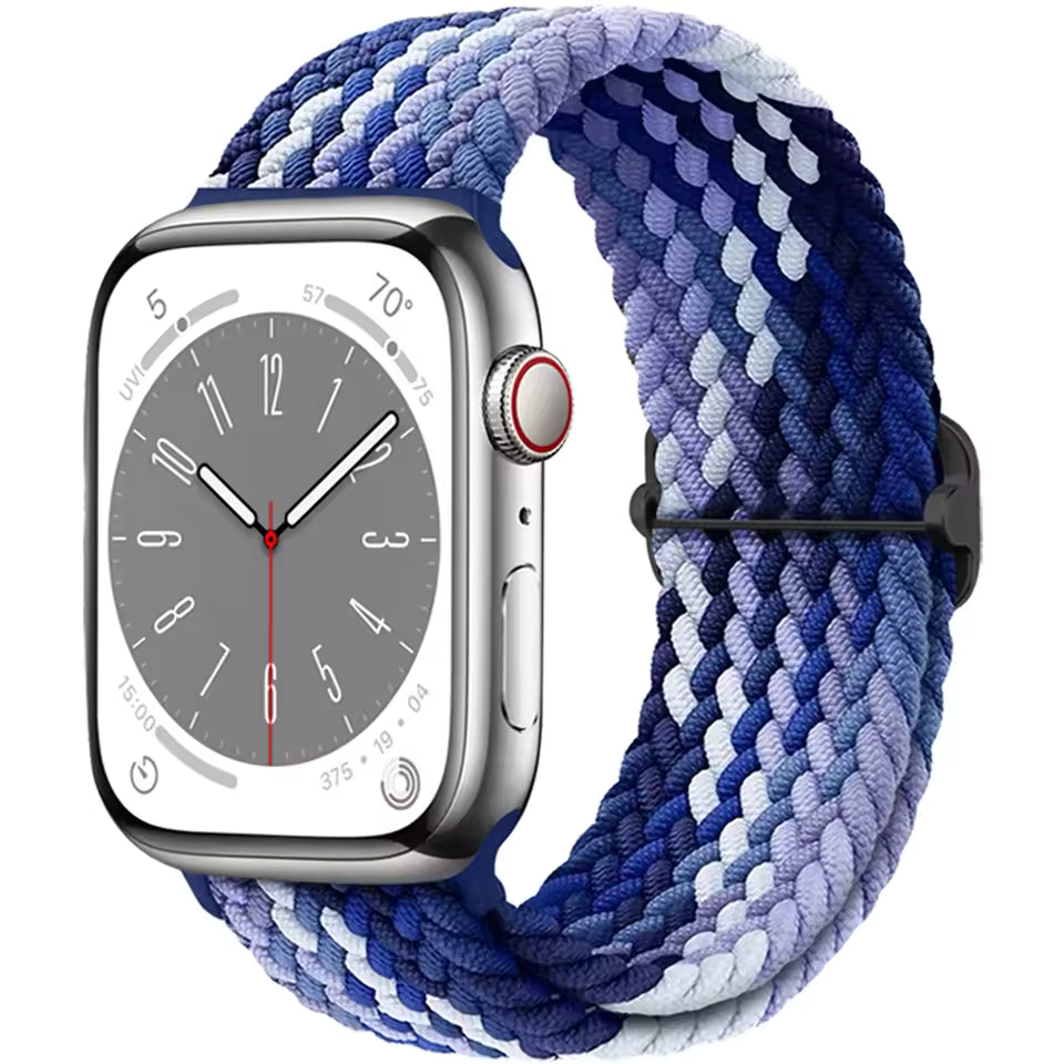Braided Strap for Apple Watch Ultra 2 Band 49mm 44mm 45mm 40mm 41mm 42mm 44mm Series 9/8/7/6/5/4/3/SE