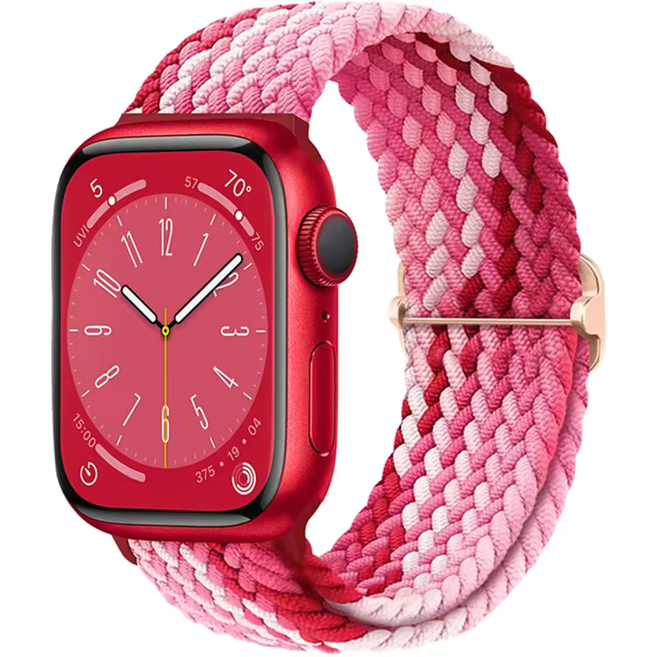Braided Strap for Apple Watch Ultra 2 Band 49mm 44mm 45mm 40mm 41mm 42mm 44mm Series 9/8/7/6/5/4/3/SE