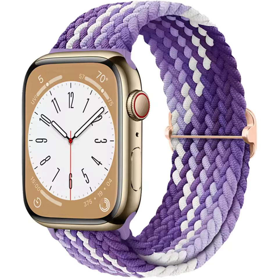 Braided Strap for Apple Watch Ultra 2 Band 49mm 44mm 45mm 40mm 41mm 42mm 44mm Series 9/8/7/6/5/4/3/SE