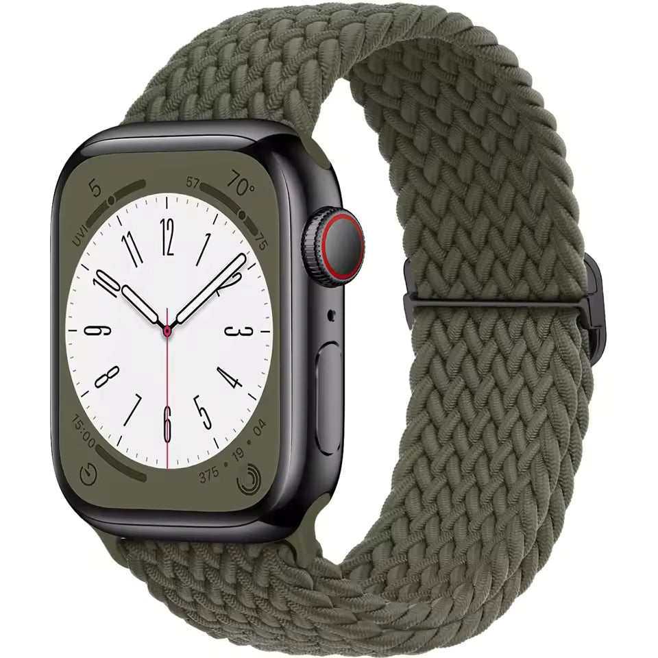 Braided Strap for Apple Watch Ultra 2 Band 49mm 44mm 45mm 40mm 41mm 42mm 44mm Series 9/8/7/6/5/4/3/SE