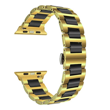 Ceramic Metal Strap for Apple Watch iWatch Series Ultra/3/2/11/10/9/8/7/6/5/4/SE