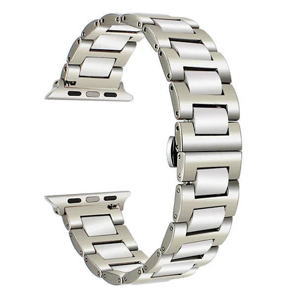 Ceramic Metal Strap for Apple Watch iWatch Series Ultra/3/2/11/10/9/8/7/6/5/4/SE