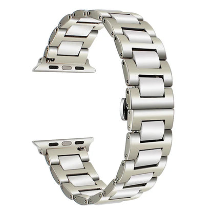 Ceramic Metal Strap for Apple Watch iWatch Series Ultra/3/2/11/10/9/8/7/6/5/4/SE