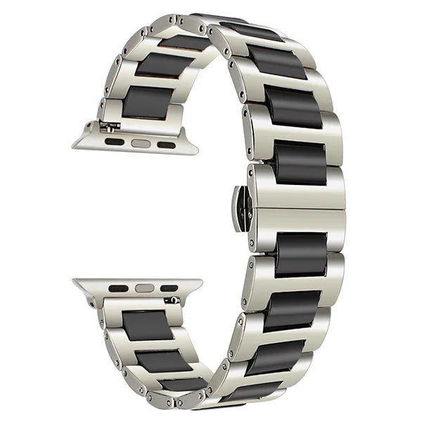 Ceramic Metal Strap for Apple Watch iWatch Series Ultra/3/2/11/10/9/8/7/6/5/4/SE