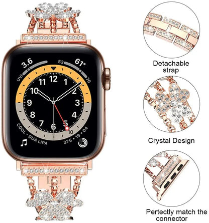 Classic Butterfly Diamond Bracelet for Apple Watch Band iWatch Series Ultra2/10/9/8/7/6/5/4/3/SE