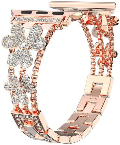 Classic Butterfly Diamond Bracelet for Apple Watch Band iWatch Series Ultra2/10/9/8/7/6/5/4/3/SE