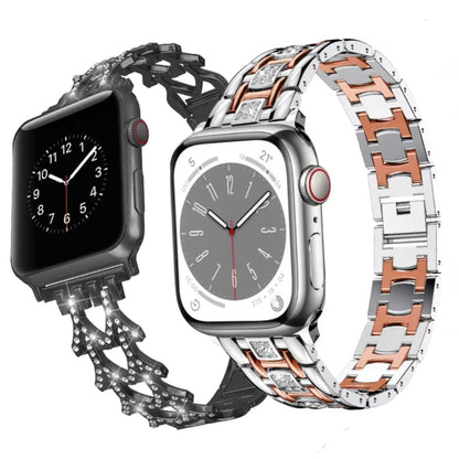 Diamond Metal Bracelet for Apple Watch Ultra2 Band 49mm 45mm 40mm 44mm 46mm 42mm Series 9/8/7/6/5/4/3/10/SE