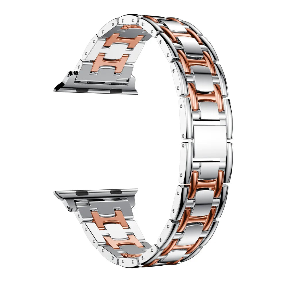 Diamond Metal Bracelet for Apple Watch Ultra2 Band 49mm 45mm 40mm 44mm 46mm 42mm Series 9/8/7/6/5/4/3/10/SE