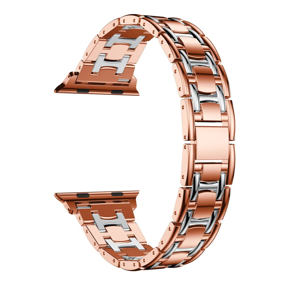 Diamond Metal Bracelet for Apple Watch Ultra2 Band 49mm 45mm 40mm 44mm 46mm 42mm Series 9/8/7/6/5/4/3/10/SE