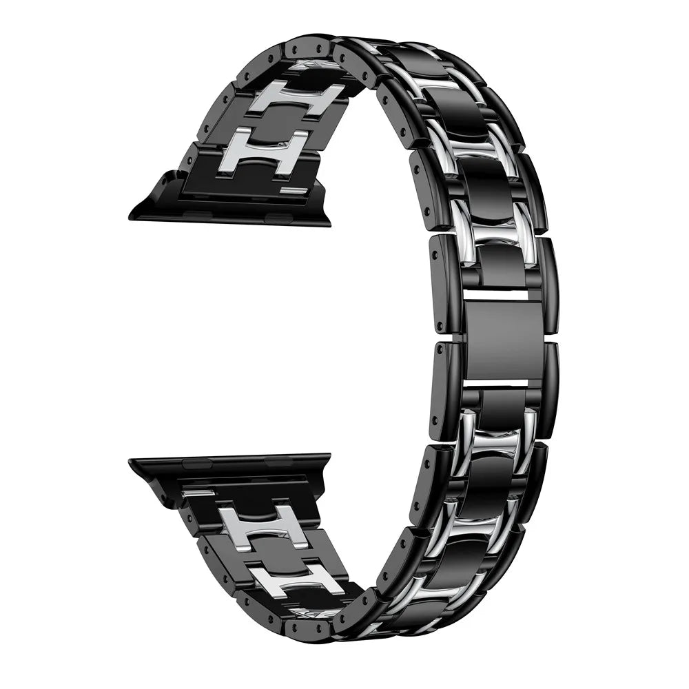 Diamond Metal Bracelet for Apple Watch Ultra2 Band 49mm 45mm 40mm 44mm 46mm 42mm Series 9/8/7/6/5/4/3/10/SE