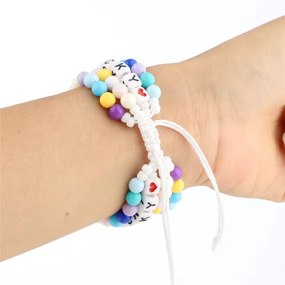 DIY Beads Braided Bracelet for Apple Watch Band iWatch Series Ultra2/10/9/8/7/6/5/4/SE