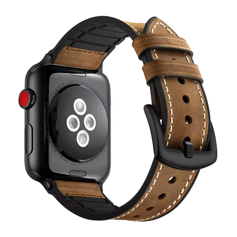 Double Leather Strap for Apple Watch Band Ultra/11/10/9/8/7/6/5/4/SE