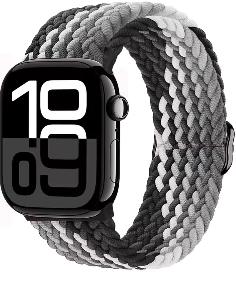 Elastic Braided Nylon Bracelet for Apple Watch Band iWatch Series Ultra/11/10/9/8/7/4/5/6/SE