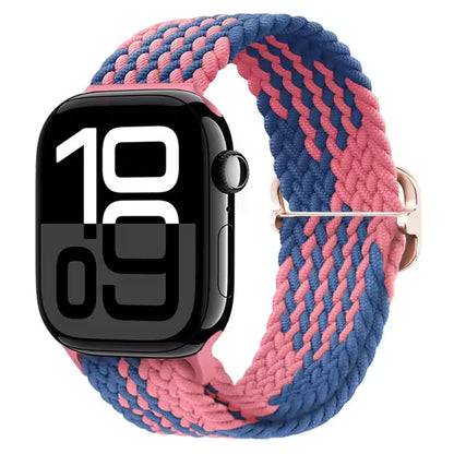 Elastic Braided Nylon Bracelet for Apple Watch Band iWatch Series Ultra/11/10/9/8/7/4/5/6/SE