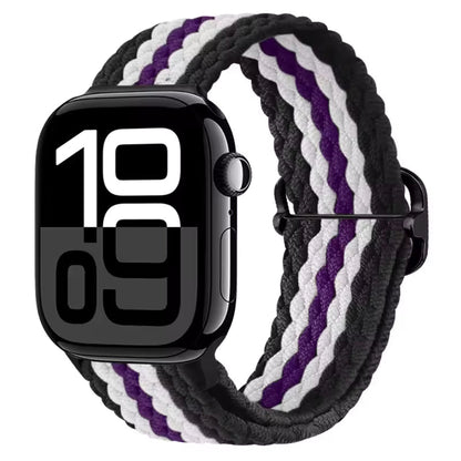 Elastic Braided Nylon Bracelet for Apple Watch Band iWatch Series Ultra/11/10/9/8/7/4/5/6/SE