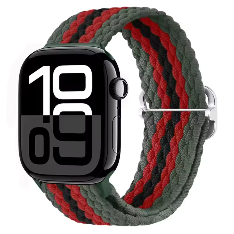 Elastic Braided Nylon Bracelet for Apple Watch Band iWatch Series Ultra/11/10/9/8/7/4/5/6/SE