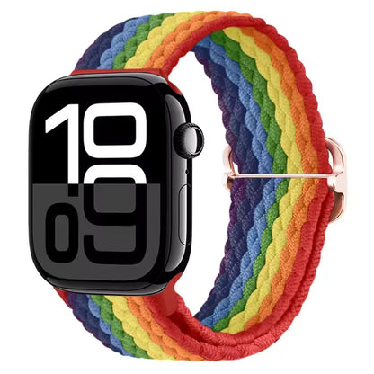 Elastic Braided Nylon Bracelet for Apple Watch Band iWatch Series Ultra/11/10/9/8/7/4/5/6/SE