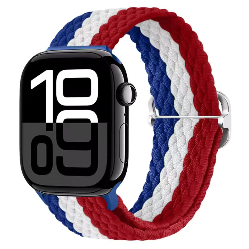 Elastic Braided Nylon Bracelet for Apple Watch Band iWatch Series Ultra/11/10/9/8/7/4/5/6/SE