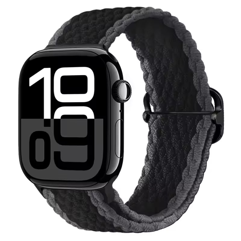 Elastic Braided Nylon Bracelet for Apple Watch Band iWatch Series Ultra/11/10/9/8/7/4/5/6/SE