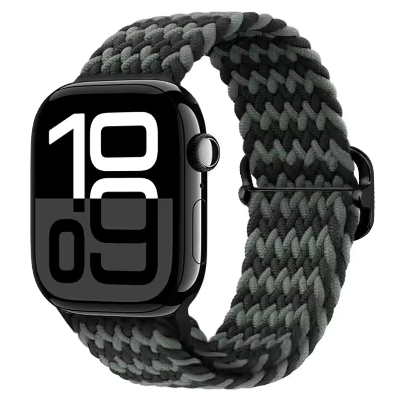 Elastic Braided Nylon Bracelet for Apple Watch Band iWatch Series Ultra/11/10/9/8/7/4/5/6/SE