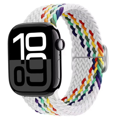 Elastic Braided Nylon Bracelet for Apple Watch Band iWatch Series Ultra/11/10/9/8/7/4/5/6/SE