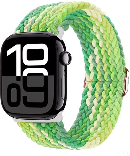 Elastic Braided Nylon Bracelet for Apple Watch Band iWatch Series Ultra/11/10/9/8/7/4/5/6/SE