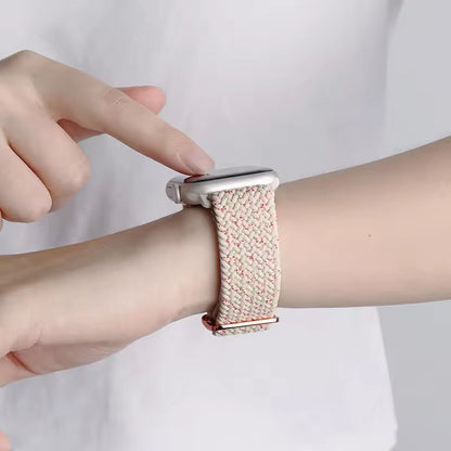 Elastic Braided Nylon Bracelet for Apple Watch Band iWatch Series Ultra/11/10/9/8/7/4/5/6/SE