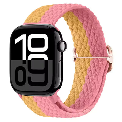 Elastic Braided Nylon Bracelet for Apple Watch Band iWatch Series Ultra/11/10/9/8/7/4/5/6/SE