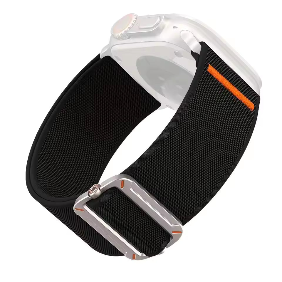 Nylon Elastic Strap for Apple Watch Ultra Band 46mm 45mm 44mm 42mm 49mm 40mm 41mm Series 11/10/9/8/7/6/5