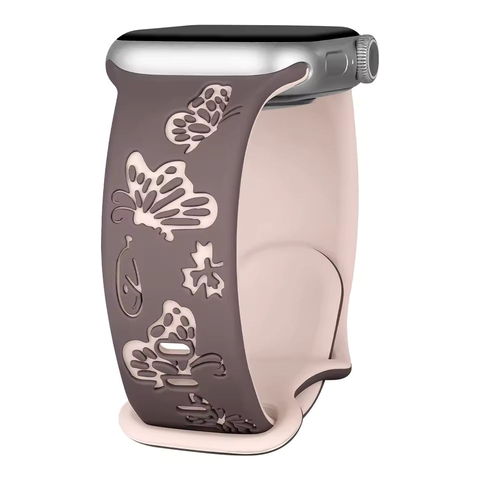 Engraved Sport Strap for Apple Watch Ultra Band 45mm 44mm 42mm 49mm 40 41mm 46mm Series 8/10/11/7/9/6/SE