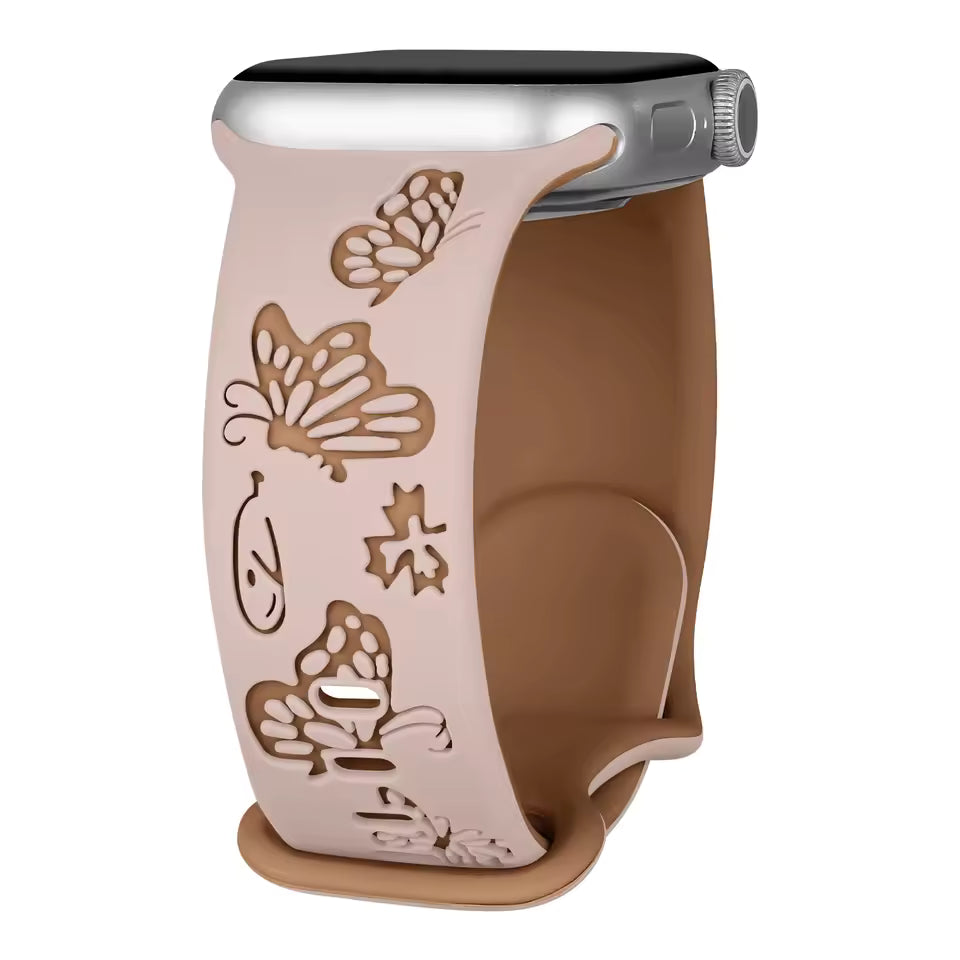 Engraved Sport Strap for Apple Watch Ultra Band 45mm 44mm 42mm 49mm 40 41mm 46mm Series 8/10/11/7/9/6/SE