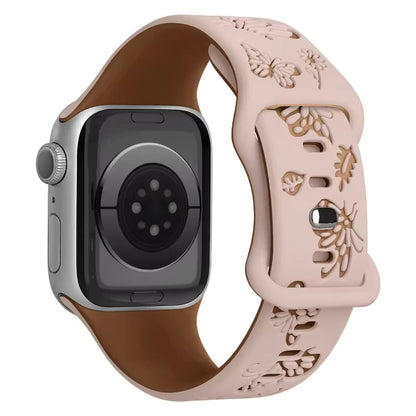 Engraved Sport Strap for Apple Watch Ultra Band 45mm 44mm 42mm 49mm 40 41mm 46mm Series 8/10/11/7/9/6/SE