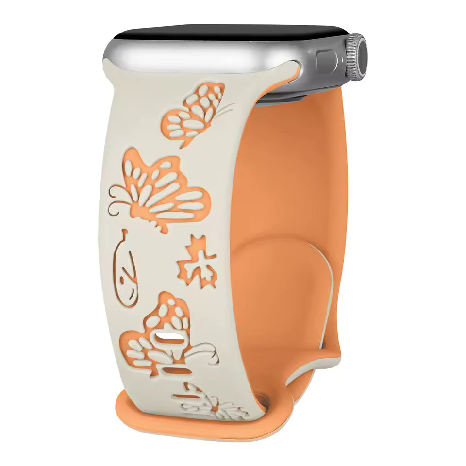 Engraved Sport Strap for Apple Watch Ultra Band 45mm 44mm 42mm 49mm 40 41mm 46mm Series 8/10/11/7/9/6/SE