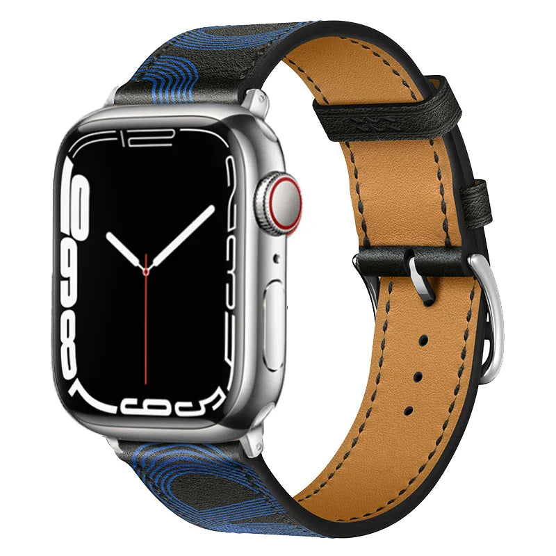 Exquisite Leather Strap for Apple Watch Band iWatch Series Ultra/2/10/9/8/7/6/5/4/3/SE